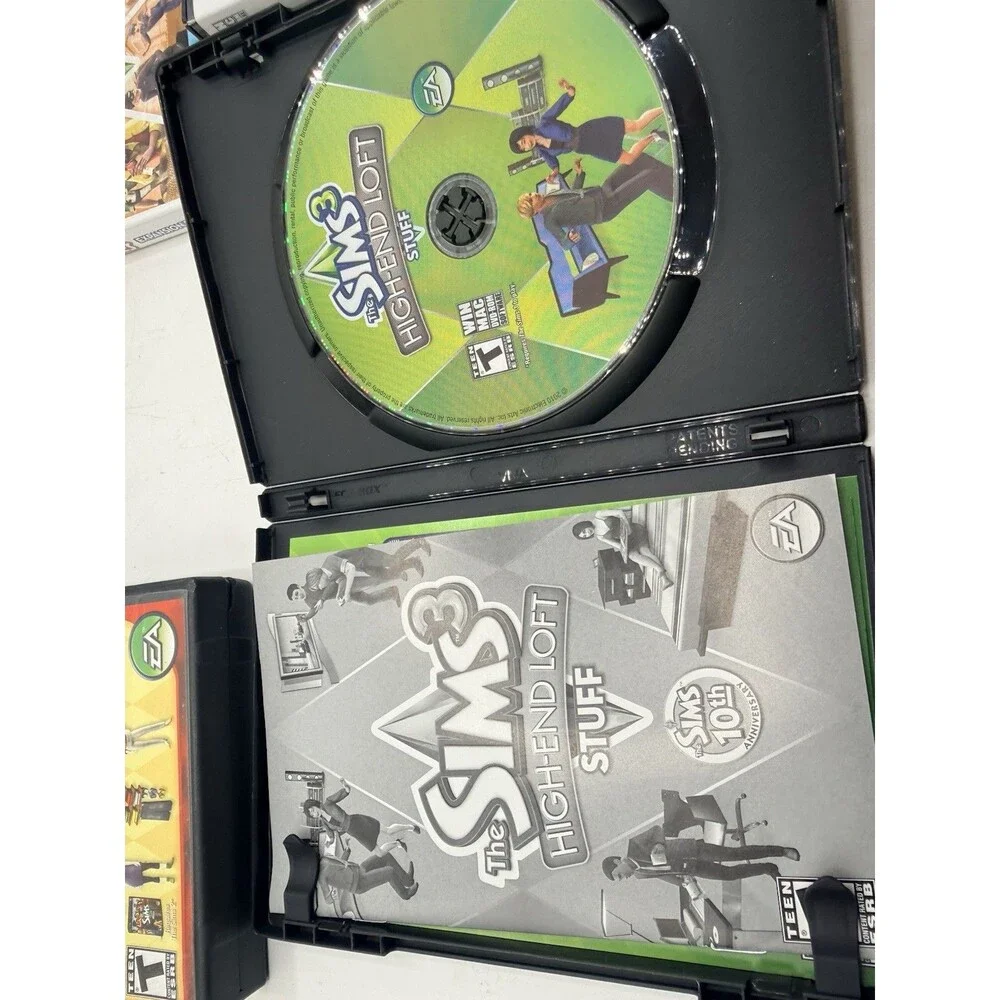 Lot Of 10 Sims 2 & 3 PC CD Win MAC Games : Seasons Late Night Loft Teen Stuff +